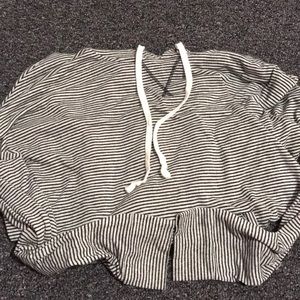 American Eagle Striped Hoodie